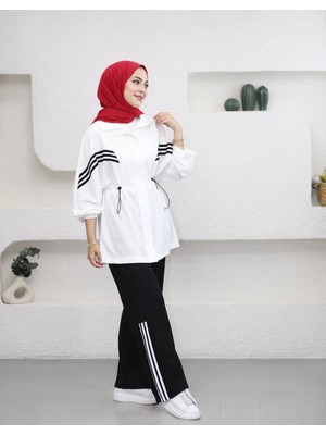 Butik Yeni Sezon Garni Şerit Detaylı Spor&şık Ikili Takım