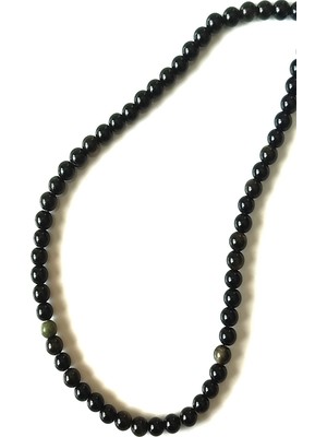 c-bhadu naturel Sertifikalı 6 mm Gold Obsidyen Doğaltaş Dizi