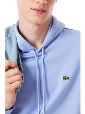 Lacoste Men's Hooded Golf Sweat Kapüşonlu Pamuklu Erkek Sweatshirt Lila