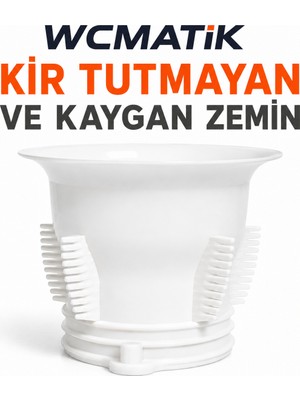 Cina Max Wcmatik Alaturka Tuvalet Koku Önleyici Kapak | Kir Tutmayan Özel Kapak | Klozet ve Alaturka Wc Gider Kapağı | Sıçrama Önleyici | Beyaz
