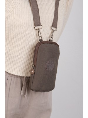 Nemo Bags Vizon Cüzdan, Telefonluk, Crinkle Su Geçirmez Kumaş, Çapraz Askılı Omuz Çantası, 18X11CM