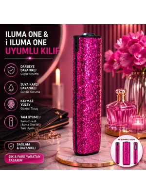 Zigver Iqos Kılıf Iluma One Kılıf  Shine Purple(Terrea ile Çalışan Cihaza Uygundur Sadece Kılıftır)
