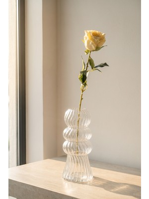 Acar Eterna Bloom Yapay Tek Dal Gül Sarı - 65 cm