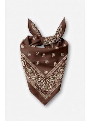 Walkenzo Paisley Desen %100 Pamuklu Çok Amaçlı Bandana Fular