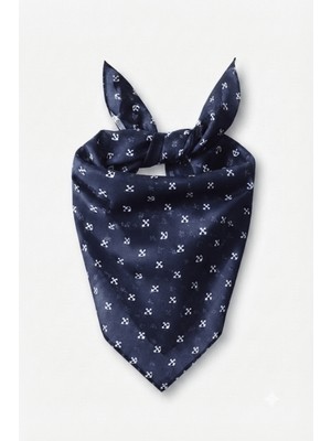 Walkenzo Anchor Çapa Desenli %100 Pamuklu Çok Amaçlı Bandana Fular