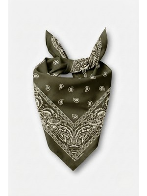 Walkenzo Paisley Desen %100 Pamuklu Çok Amaçlı Bandana Fular