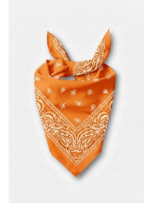 Walkenzo Paisley Desen %100 Pamuklu Çok Amaçlı Bandana Fular