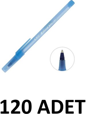 Bic Round Stic 120 Adet 1 mm Tükenmez Kalem