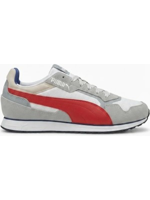 Puma 402635 01 Softrıde St Mıler Gri-Kırmızı-Beyaz Erkek Spor Aya