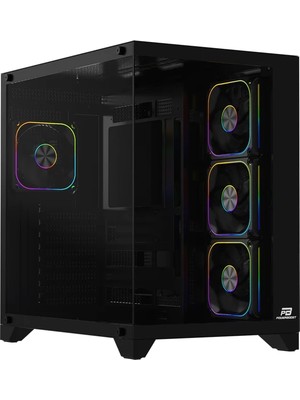 Powerboost PB-C9025B 750W 80+ Bronze Atx Apfc 3.1 Pcı-E 5.1 4*argb Pwm Fan Atx Seaview Gaming Siyah