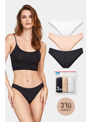 Berrak Kadın 3'lü Paket Bikini Külot