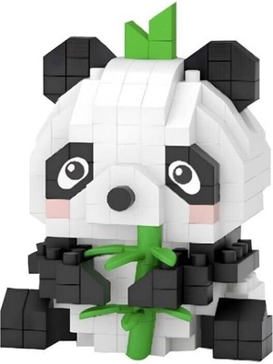 Renklime LZ-8633 Loz Panda 170 Parça Block Oyuncak-Mini Poşet