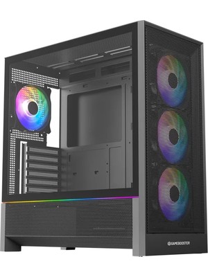 Gamebooster Mystral 750W 80+ Bronze Apfc 3.1 Pcı-E 5.1 4*argb Pwm E-Atx Tower Argb Şerit Mesh