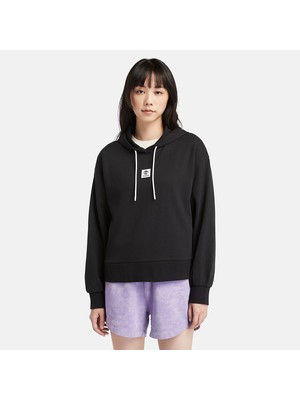 Timberland Stack Logo Loop Back Hoodie Kadın Sweatshirt