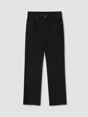 LC Waikiki Crop Flare Kadın Jean Pantolon  (W6)