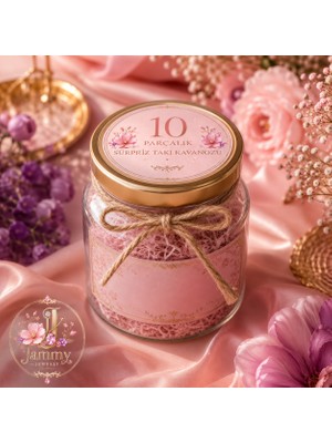 Jammy Jewerly 10 Parça Sürpriz Takı Kavanozu | Özel Tasarım Hediye Kutusu