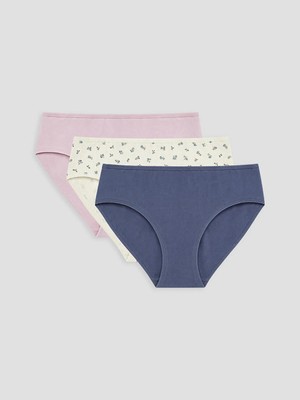LC Waikiki Çiçekli Hipster Külot 3 Lü  (W6)
