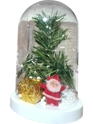 Kumsal Concept LED Işıklı Fanus Içinde Noel Baba Yılbaşı