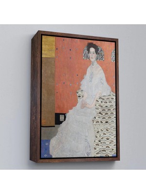 Uslucan Alışveriş Ahşap Çerçeveli Gustav Klimt - Fritza Riedler'in Portre TABLO-7306