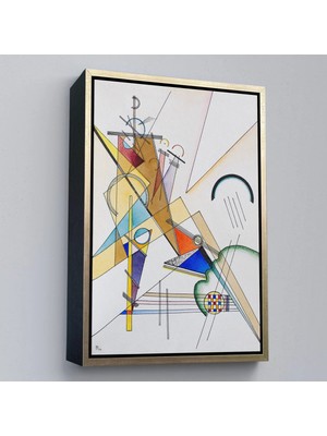 Uslucan Alışveriş Ahşap Çerçeveli Wassily Kandinsky Gewebe TABLO-7493