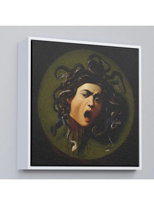 Uslucan Alışveriş Ahşap Çerçeveli Caravaggio - Medusa TABLOSU-8350