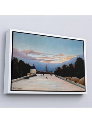 Uslucan Alışveriş Ahşap Çerçeveli Henri Julien Félix Rousseau - The Eiffel Tower Eyfel Kulesi TABLOSU-7042