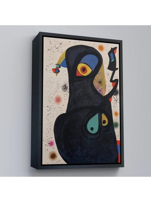 Uslucan Alışveriş Ahşap Çerçeveli Citon Joan Miro - Vladimir TABLO-7484