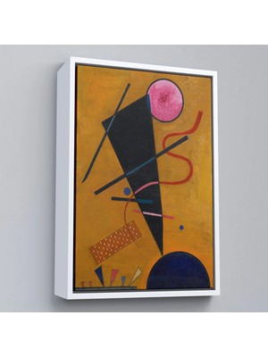 Uslucan Alışveriş Ahşap Çerçeveli Vasily Kandinsky Beruhrung Iletişim TABLOSU-7487