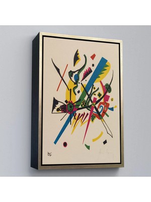 Uslucan Alışveriş Ahşap Çerçeveli Wassily Kandinsky - Küçük Dünyalar Tablosu - Small WORLDS-7495
