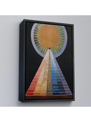 Uslucan Alışveriş Ahşap Çerçeveli Hilma Af Klint - Altarpiece, Grup X, Sayı 1 TABLOSU-8058