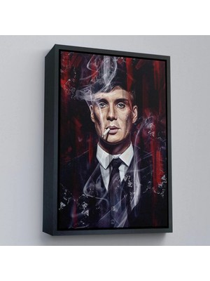 Uslucan Alışveriş Ahşap Çerçeveli Thomas Shelby - Tommy Shelby TABLO-7842