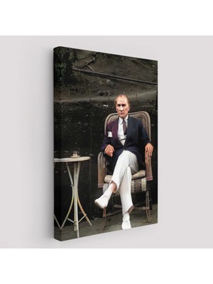 Uslucan Alışveriş Mustafa Kemal Atatürk'ün Sandalyede Oturan Tablosu -6379