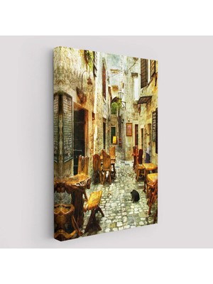 Uslucan Alışveriş Güzel Sokak Tablosu - Beautiful STREET-6406