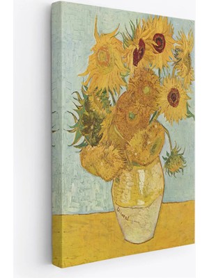 Uslucan Alışveriş Vincent Van Gogh Ayçiçekleri Isimli Eseri Kanvas TABLO-5133
