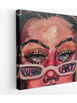 Uslucan Alışveriş You Are Art Kanvas Tablo, Pop ART-5862