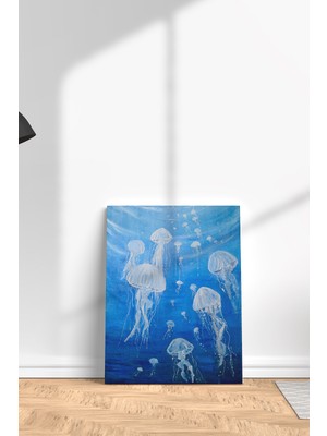 Tokyo Sanat Denizanası Yağlı Boya Tablo