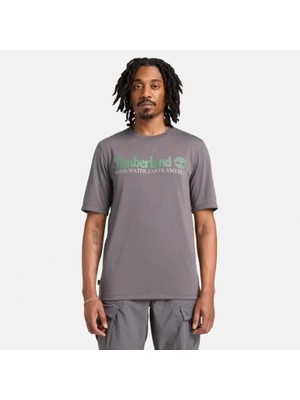 Timberland Uv-Protection Logo Short Sleeve Tee Erkek T-Shirt