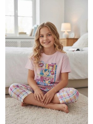 Erca Home Tekstil Ürünleri Have More Fun Baskılı Kız Yazlık Pijama Takımı 6 /9 Yaş