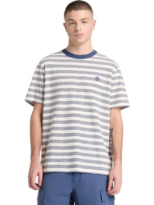 Timberland 4 Rows Striped Short Sleeve Tee Erkek T-Shirt
