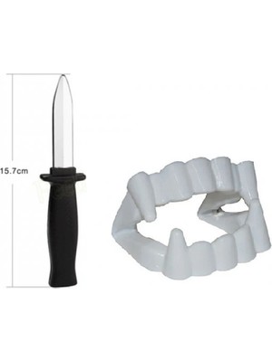 Uravas Store Vampir Dişi - Şaka Bıçağı - Tiyatro Oyun Seti 2li Set