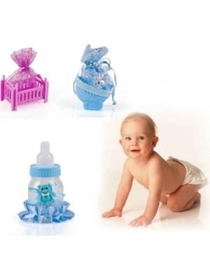 Uravas Store Bebek Mevlüt Şekeri - Pembe Beşik