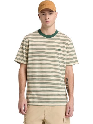Timberland 4 Rows Striped Short Sleeve Tee Erkek T-Shirt