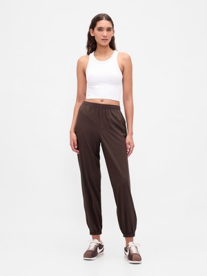 Gap Kadın Kahverengi Gapfit Tech High Rise Jogger Eşofman Altı