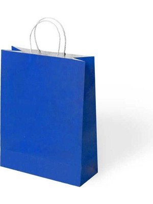 KİKA Kika 1000522 Büküm Saplı 18X8X24CM Hediyelik Kağıt Çanta Lacivert  - Tekli