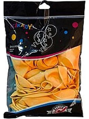 Spot Balon 2006931-3  Baskısız Balon 100'LÜ 12" Inç 30CM Tek Paket Turuncu Renk  8+
