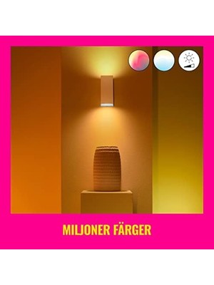 Wiz Up&down Tavan Lambası Ayarlanabilir Beyaz ve Renkli, Kısılabilir, 16 Milyon Renk, Wi-Fi Üzerinden Uygulama/ses ile Akıllı Kontrol, Beyaz
