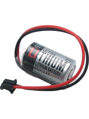 Uravas Store Toshiba ER3V 3.6V 1/2AA Size Lithium Pil - Siyah Soket