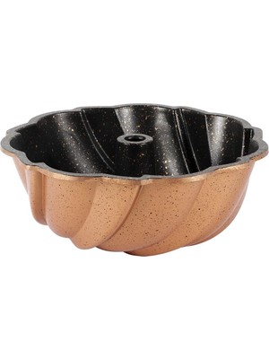 Serenk Fun Ing Rüzgar Gülü Alüminyum Döküm Granit Kaplama Kek Kalıbı 24 cm Sarı