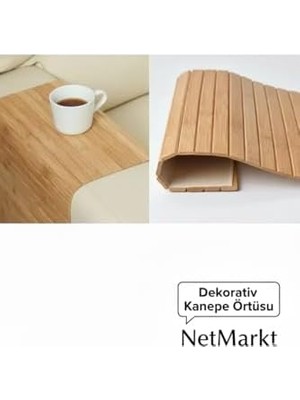 Lüks Bambu Banyo Paspası & Mutfak Matı | Kaydırmaz Tabanlı, Suya Dayanıklı | Çamaşır Makinesi Üstü Dekoratif Örtü Olarak Kullanılabilir | Doğal Ahşap Görünümlü