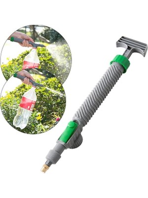 Uravas Store SN-24910 Ayarlanabilir Basınçlı Su Köpük Püskürtme Başlığı (Tüm Pet Şişelere Uyumlu)